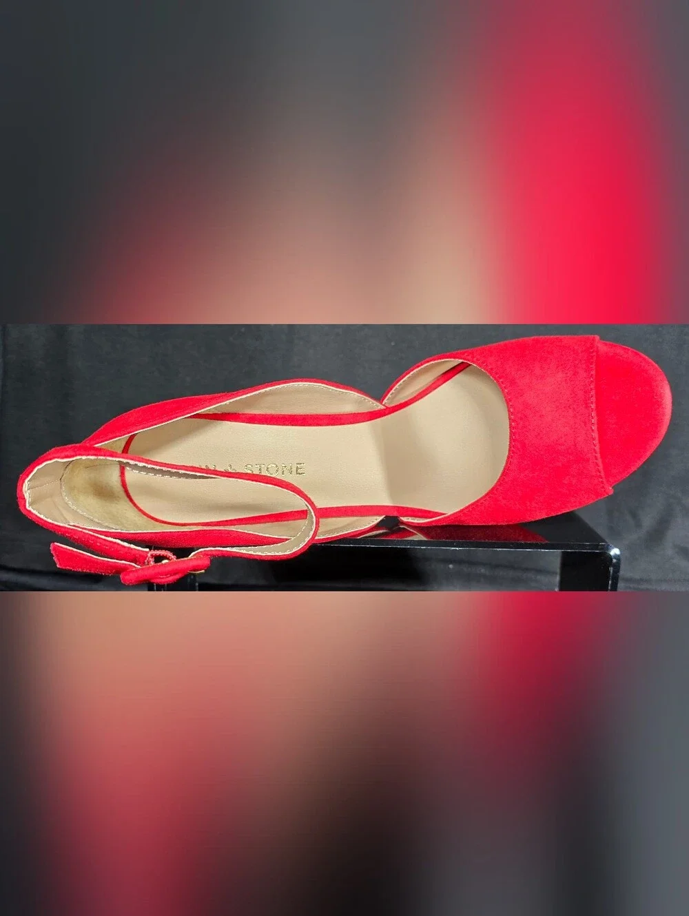 Sun + Stone “Reemaaf” Red Platform Heels – Size 8.5 – New in Box